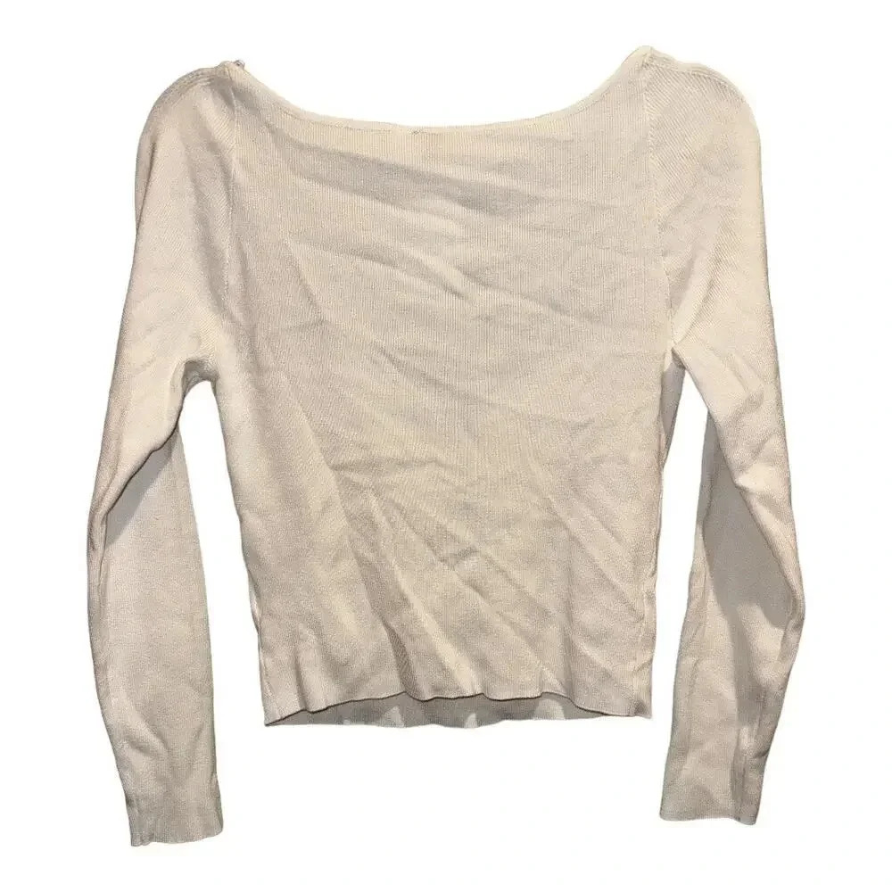 NWT Forever 21 Cropped Sweetheart Long Sleeve‎ - Picture 3 of 8